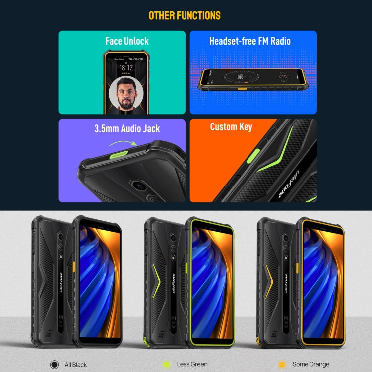 Ulefone Armor X12 Pro, IP68/IP69K Rugged Phone, 5.45 inch Android 16 MediaTek Helio G36 Octa Core, Network: 4G, NFC, 4GB+64GB