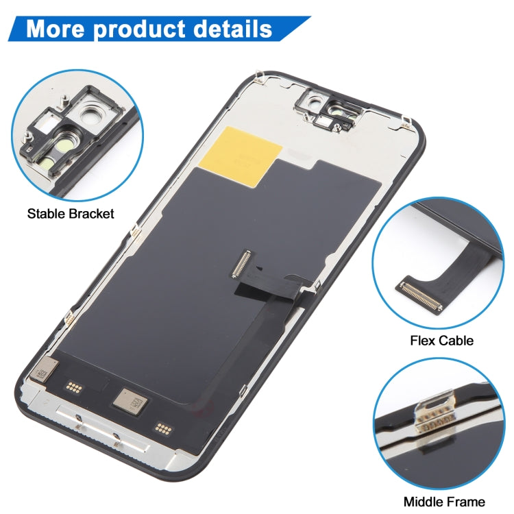 YK OLED LCD Screen, Remove IC Need Professional Repair, For iPhone 15 Pro(Incell), For iPhone 14, For iPhone 14 Pro(Incell), For iPhone 13