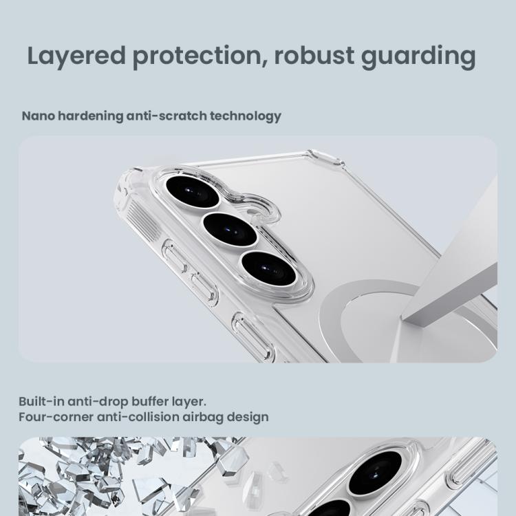 NILLKIN Ultra Clear Magsafe PC + TPU Phone Case, For Samsung Galaxy S26+ 5G, For Samsung Galaxy S26 Ultra 5G, For Samsung Galaxy S26 5G, For Samsung Galaxy S25 Ultra 5G