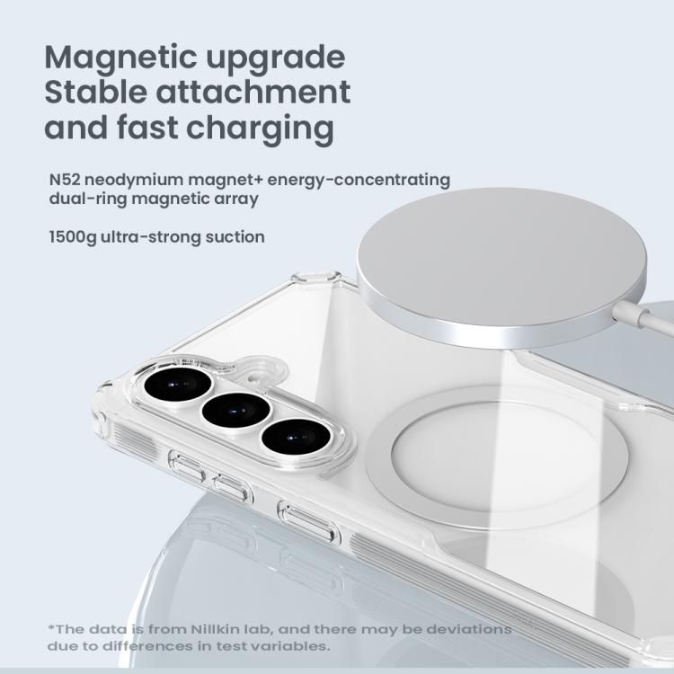 NILLKIN Ultra Clear Magsafe PC + TPU Phone Case, For Samsung Galaxy S26+ 5G, For Samsung Galaxy S26 Ultra 5G, For Samsung Galaxy S26 5G, For Samsung Galaxy S25 Ultra 5G