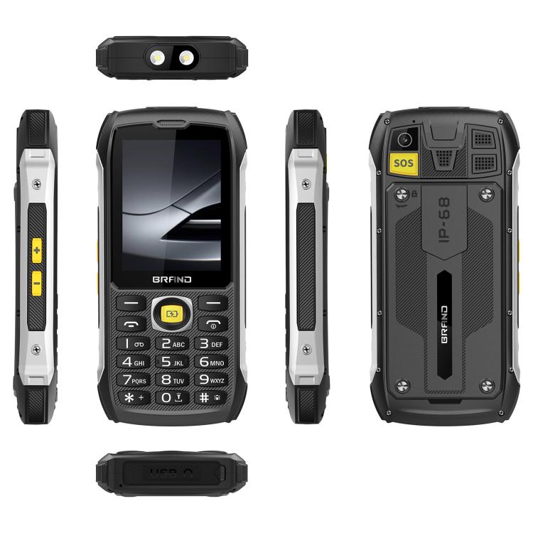 HP289X 4G IP68 Rugged Phone, 2.8 inch, 4500mAh Battery, Network: 4G, BT, FM, SOS, Torch, EU Plug, US Plug, UK Plug, AU Plug