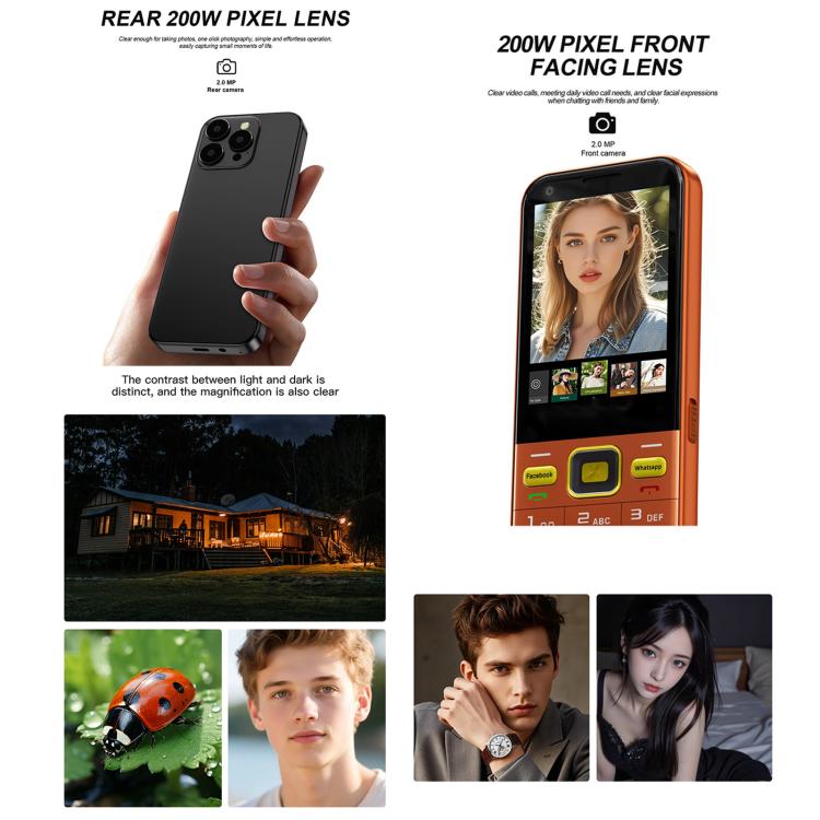 A001 / 16MP, 2GB+16GB, 2.8 inch Android 8.1 MTK6737 Quad Core, Network: 4G, Dual SIM, A001 / 16MP