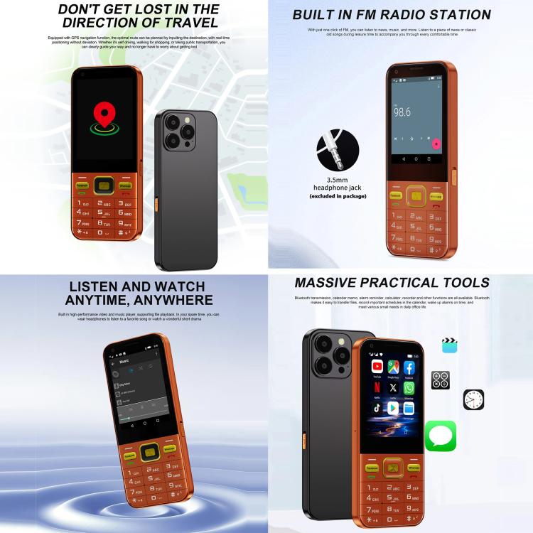 A001 / 16MP, 2GB+16GB, 2.8 inch Android 8.1 MTK6737 Quad Core, Network: 4G, Dual SIM, A001 / 16MP