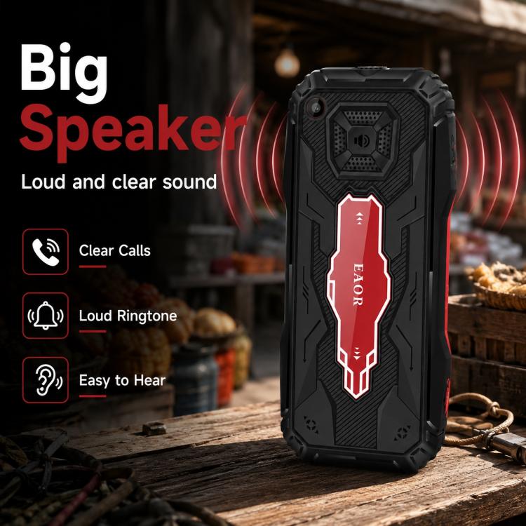 HE248 Rugged Style Phone, 2.4 inch, 3D Keys Network: 2G, Dual SIM, BT, Torch, Russian Keyboard, No Power Plug, US Plug, UK Plug