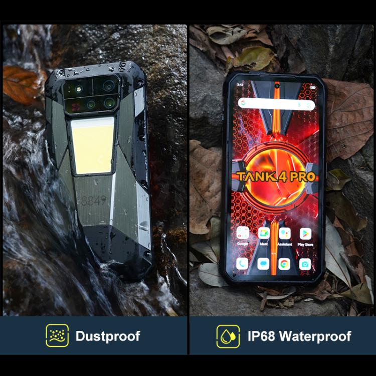 Unihertz Tank 4 Pro Projector Rugged Phone, 18GB+1TB, Night Vision, 6.73 inch Android 13 Dimensity 8300 Octa Core, Network: 5G, NFC, 18GB+1TB