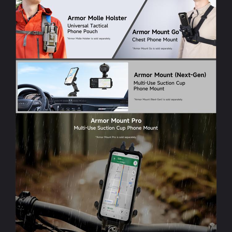 Ulefone Armor 22 Pro IP68/IP69K Rugged Phone, 8GB+128GB, 6.58 inch Android 15 MediaTek Helio G96 Octa Core, Network: 4G, NFC, OTG, 8GB+128GB