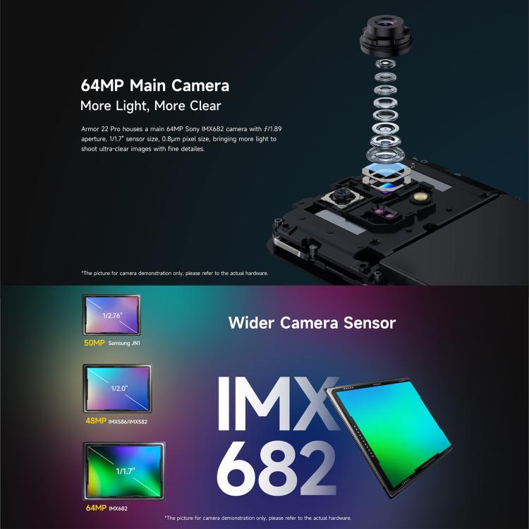 Ulefone Armor 22 Pro IP68/IP69K Rugged Phone, 8GB+256GB, 6.58 inch Android 16 MediaTek Helio G200 Octa Core, Network: 4G, NFC, OTG, 8GB+256GB