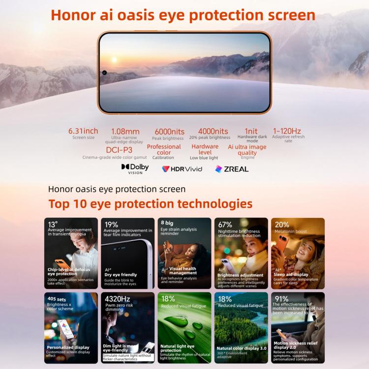 Honor Magic8 Pro Air, 12GB+512GB, Screen Fingerprint, 6.31 inch MagicOS 10.0 / Android 16 Dimensity 9500 Octa Core, Network: 5G, NFC, OTG, 12GB+512GB