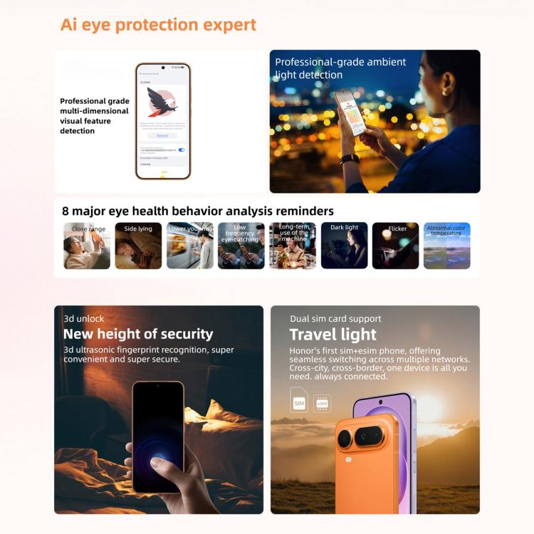 Honor Magic8 Pro Air, 16GB+512GB, Screen Fingerprint, 6.31 inch MagicOS 10.0 / Android 16 Dimensity 9500 Octa Core, Network: 5G, NFC, OTG, 16GB+512GB