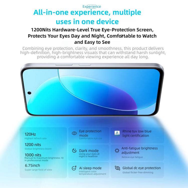 vivo Y6, 8GB+256GB, Side Fingerprint, 6.75 inch Android 16 OriginOS 6 Snapdragon 4 Gen 2 Octa Core, OTG, NFC, Network: 5G, 8GB+256GB