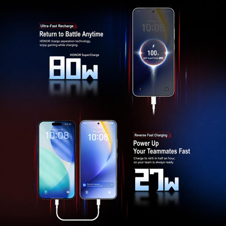 Honor WIN Turbo, 12GB+256GB, 10000mAh Battery, 6.79 inch MagicOS 10.0 / Android 16 Dimensity 8500 Racing Edition Octa Core, Network: 5G, NFC, OTG, 12GB+256GB
