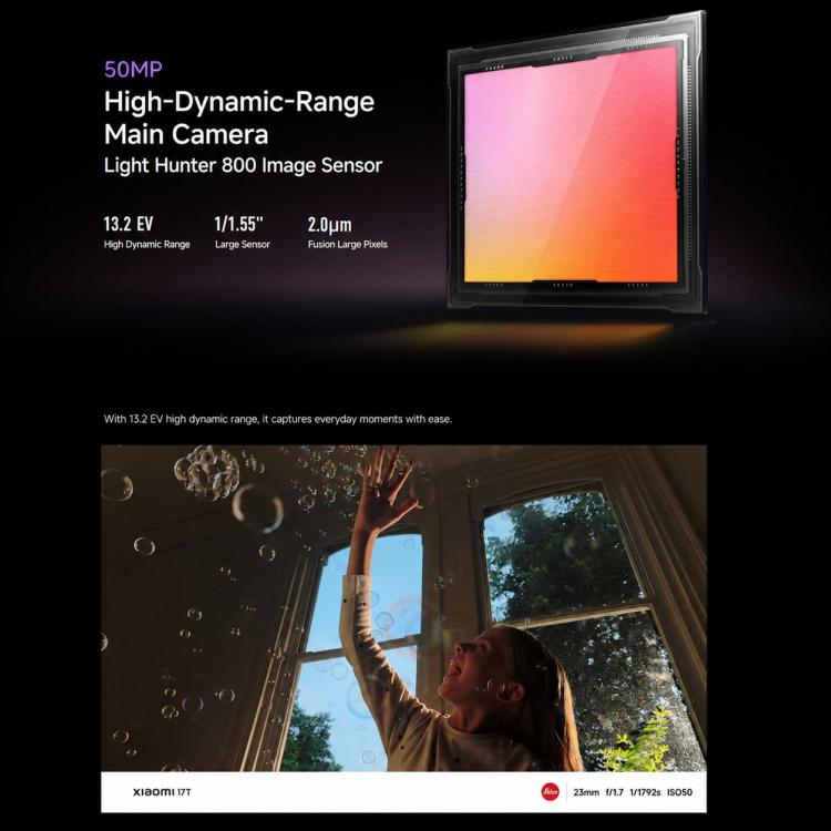 Xiaomi 17T, 12GB+256GB, Screen Fingerprint, 6.59 inch Xiaomi HyperOS 3 Dimensity 8500-Ultra Octa-Core, NFC, Network: 5G, 12GB+256GB