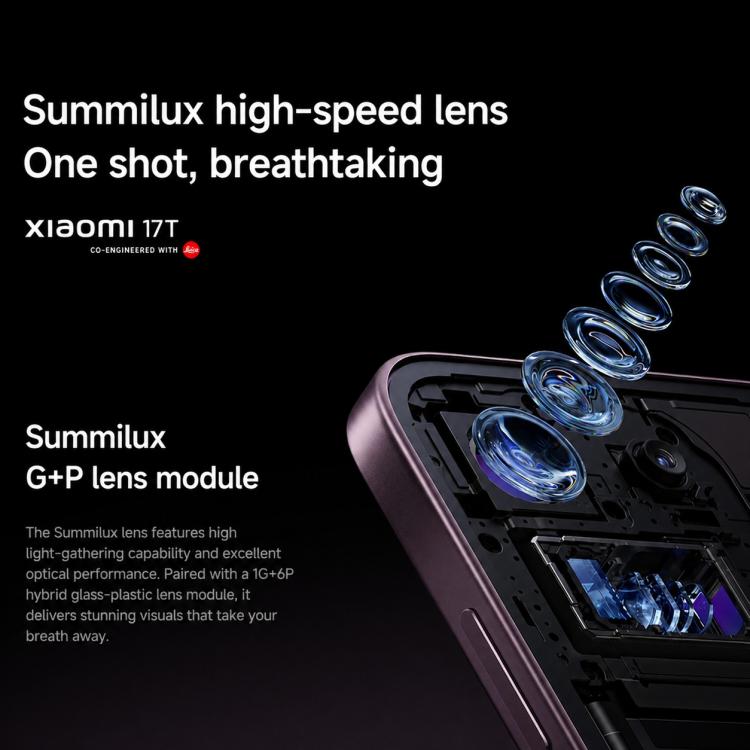 Xiaomi 17T, 12GB+512GB, Screen Fingerprint, 6.59 inch Xiaomi HyperOS 3 Dimensity 8500-Ultra Octa-Core, NFC, Network: 5G, 12GB+512GB