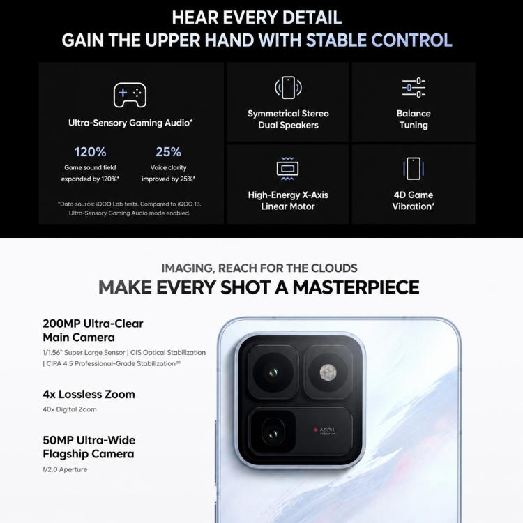 vivo iQOO 15T, 12GB+512GB, Ultrasonic 3D Fingerprint, 6.82 inch Android 16 OriginOS 6 Dimensity 9500 Monster Octa Core, OTG, NFC, Network: 5G, Support Google Play, 12GB+512GB
