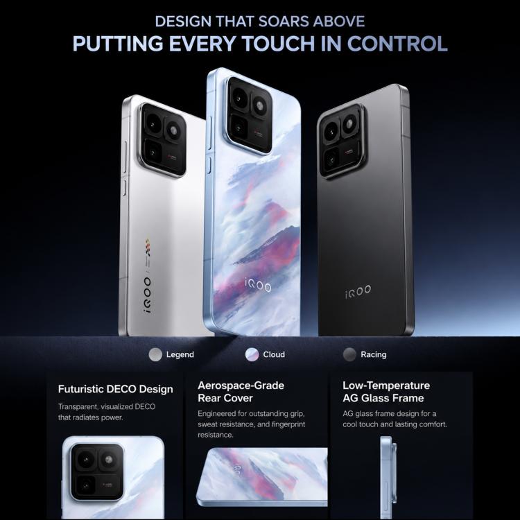 vivo iQOO 15T, 16GB+1TB, Ultrasonic 3D Fingerprint, 6.82 inch Android 16 OriginOS 6 Dimensity 9500 Monster Octa Core, OTG, NFC, Network: 5G, Support Google Play, 16GB+1TB