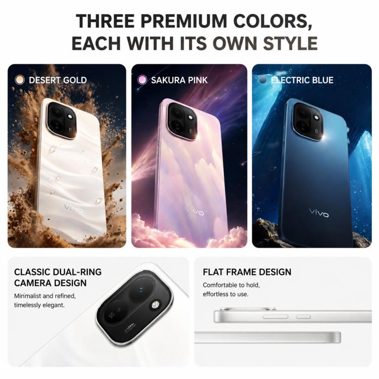vivo Y600 Turbo, 12GB+256GB, In-screen Fingerprint, 6.83 inch Android 16 OriginOS 6 Snapdragon 7s Gen 4 Octa Core, OTG, NFC, Network: 5G, 12GB+512GB