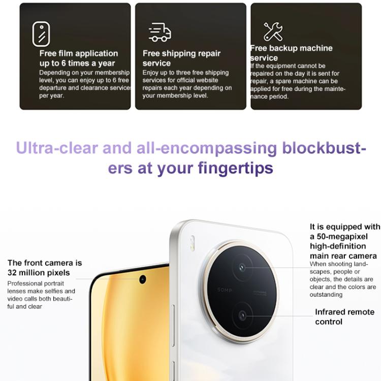 vivo Y600 Pro, 8GB+128GB, In-screen Fingerprint, 6.83 inch Android 16 OriginOS 6 Dimensity 7300e Octa Core, OTG, NFC, Network: 5G, 8GB+128GB