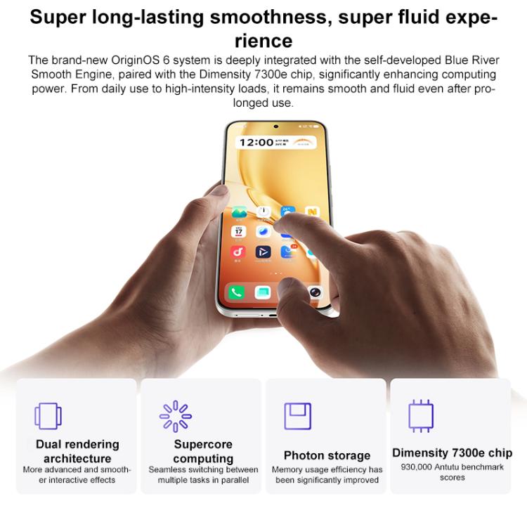 vivo Y600 Pro, 12GB+512GB, In-screen Fingerprint, 6.83 inch Android 16 OriginOS 6 Dimensity 7300e Octa Core, OTG, NFC, Network: 5G, 12GB+512GB