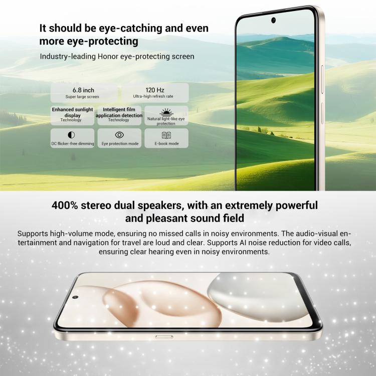 Honor Play10, 8GB+128GB, Side Fingerprint, 6.8 inch Android 15 Magic OS 9.0 Snapdragon 6s Gen 3 Octa Core, Network: 5G, 8GB+128GB