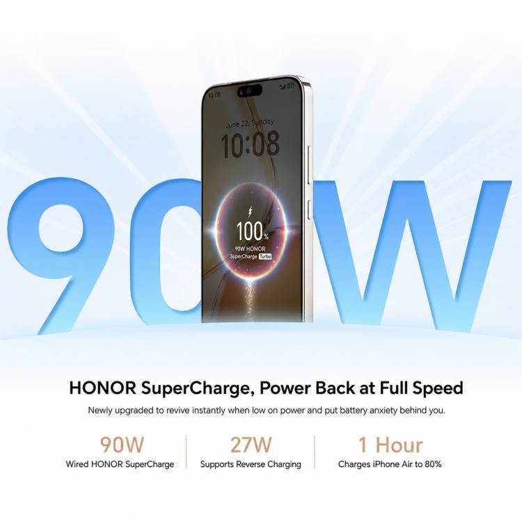 Honor X80 Pro Max, 8GB+512GB, Screen Fingerprint, 6.8 inch MagicOS 10.0 Snapdragon 6 Gen 5 Octa Core, Network: 5G, NFC, OTG, 8GB+512GB