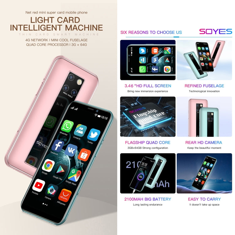 Face Identification, 3.46 inch Android 9.0 MTK6739CW Quad Core up to 1.28GHz, Dual SIM, Bluetooth, WiFi, GPS, Network: 4G, 3GB+64GB, S10H 3GB+64GB