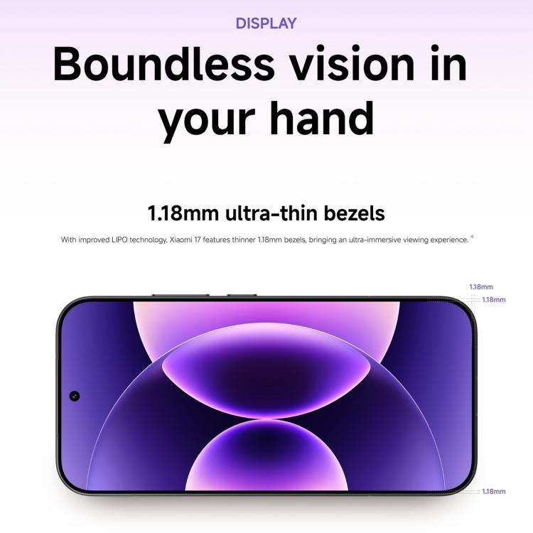 Xiaomi 17 Global, 12GB+256GB, Ultrasonic Fingerprint, 6.3 inch Xiaomi HyperOS 3 Snapdragon 8 Elite Gen 5 Octa Core, NFC, Network: 5G, 12GB+256GB