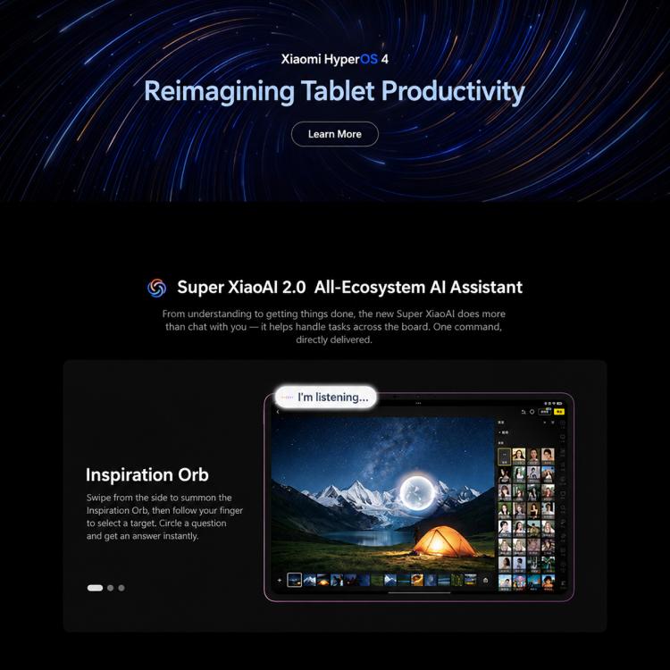 Xiaomi Pad 9 Pro Max 13.3 inch Soft Light Screen, 16GB+512GB, HyperOS 4, XRING O3 AI Deca Core CPU, 16GB+512GB Soft Light