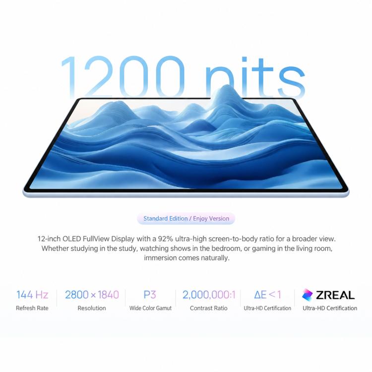 HUAWEI MatePad Air 12 inch 2026 Enjoy Edition, 12GB+256GB, HarmonyOS 6.1 Hisilicon Kirin T93C, Not Support Google Play, Enjoy 12GB+256GB