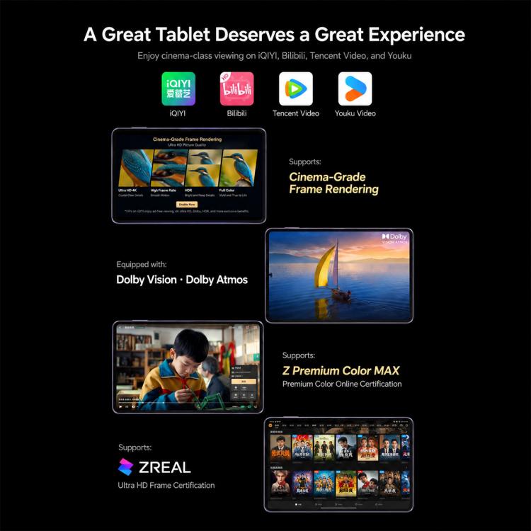 Lenovo Legion Y700 Wuji 8.4 inch 5G AI Tablet, 24GB+1TB, Android 16, Snapdragon 8 Elite Gen5 Leading‑Version, US Plug, 24GB+1TB
