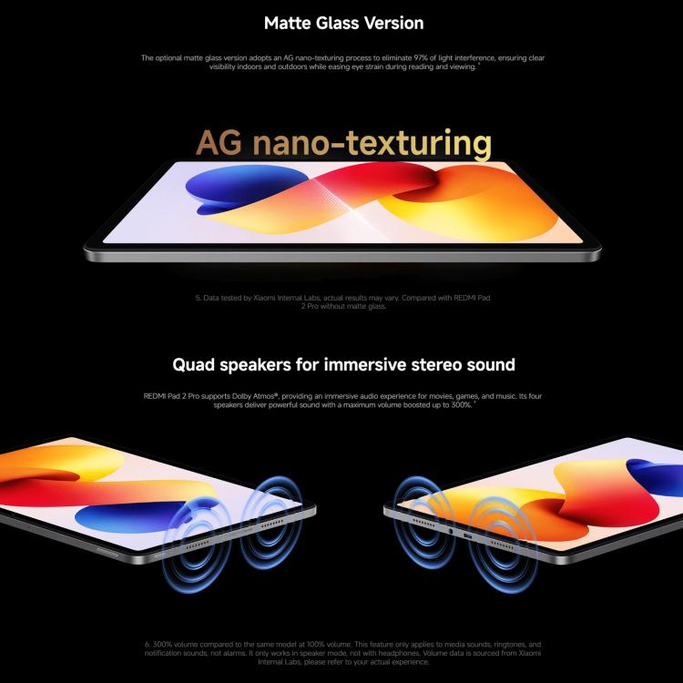 REDMI Pad 2 Pro 12.1 inch Soft Light Screen Tablet PC, 8GB+256GB, HyperOS 3, Snapdragon 7s Gen4 Octa Core CPU, 12GB+256GB Soft Light