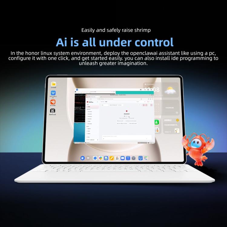 Honor MagicPad3 Pro 12.3 inch WiFi Tablet PC, 8GB+256GB MagicOS 10 Qualcomm Snapdragon 8 Gen5 Octa Core, 8GB+256GB