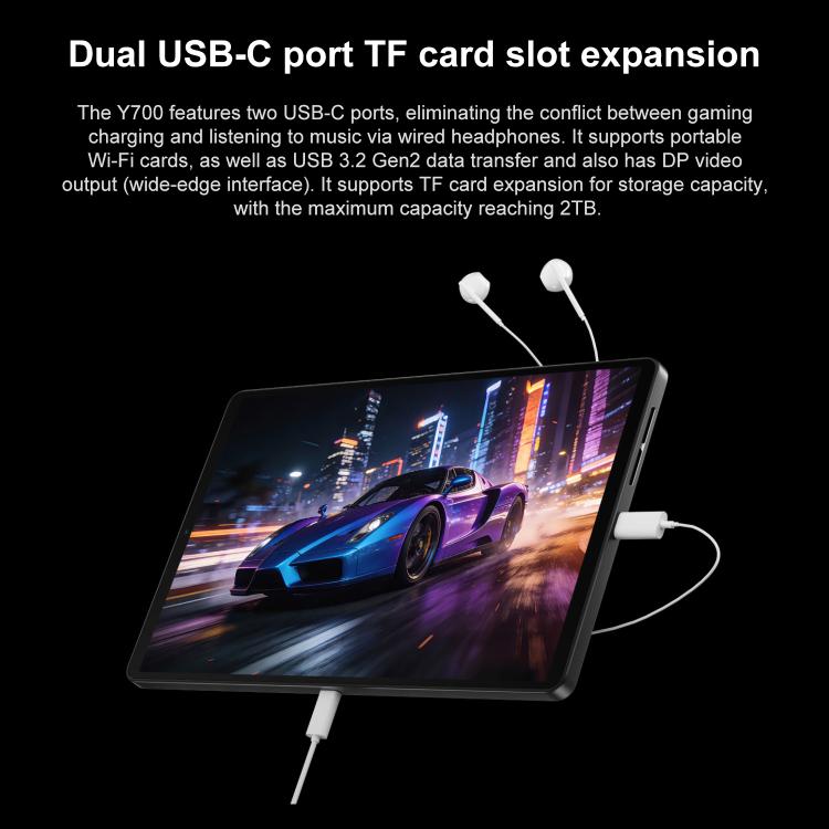 Lenovo LEGION Y700 Gen5 8.8 inch AI Gaming WIFI Tablet, 12GB+256GB, Android 16, Qualcomm Snapdragon 8 Elite Gen5, US Plug, 12GB+256GB