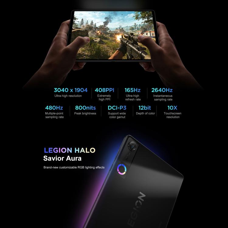 Lenovo LEGION Y700 Gen5 8.8 inch AI Gaming WIFI Tablet, 16GB+512GB, Android 16, Qualcomm Snapdragon 8 Elite Gen5, US Plug, 16GB+512GB
