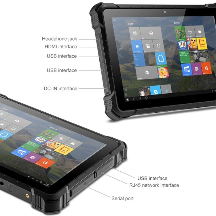 PiPo X4 10.1 inch IP67 Rugged Tablet PC, 12GB+256GB, Windows10 Intel Alder Lake N100 Quad Core, US Plug, X4 N100