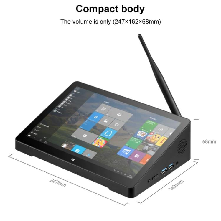 PiPo X10S 10.1 inch All-in-One Mini PC, 12GB+256GB, Windows11 Intel Alder Lake-N100 Quad Core, US Plug, X10S N100
