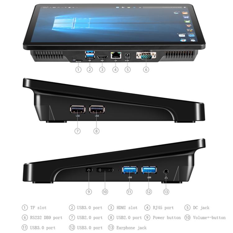 PiPo X15 11.6 inch All-in-One Mini PC, 8GB+256GB, Windows 10 Home Intel Core i3-5005U Dual Core, US Plug, X15 i3-5005U