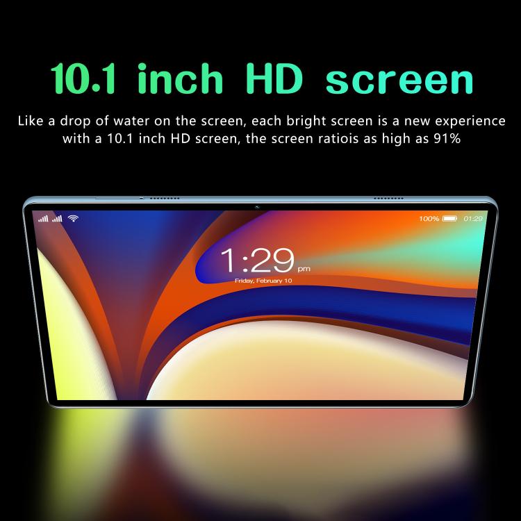 BDF P70 10.1 inch 4G LTE Tablet PC, 6GB+128GB, Android 10 MTK6750 Octa Core, Support Dual SIM, UK Plug, 8GB+256GB, UK Plug