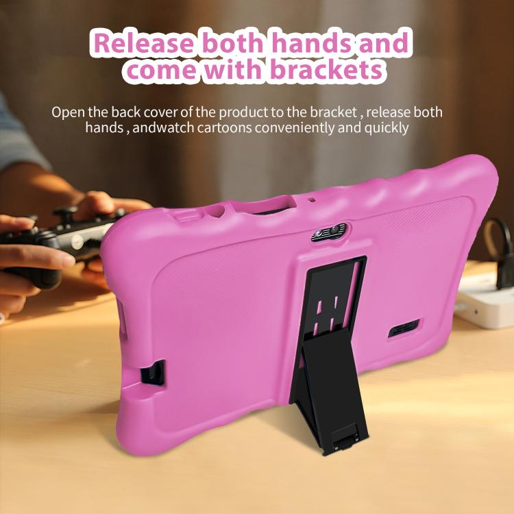 BDF T7 7 inch WiFi Kids Tablet PC with Silicone Case, 1GB+16GB, Android 8.1 MTK6735 Quad Core CPU, US Plug, 3GB+32GB