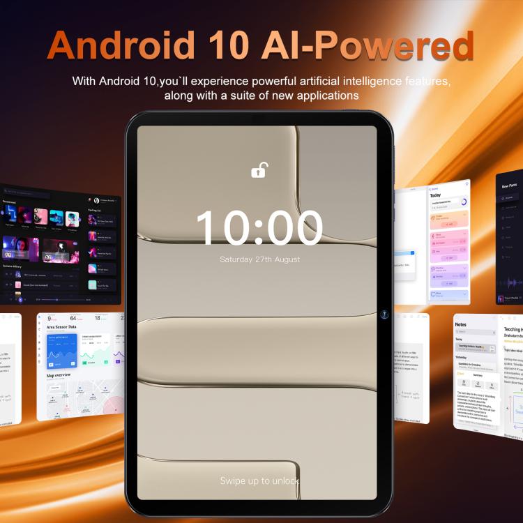 Tab 17 Pro 10.1 inch 4G LTE Tablet PC, 4GB+32GB, Android 10 MTK6755 Octa Core, EU Plug, EU Plug