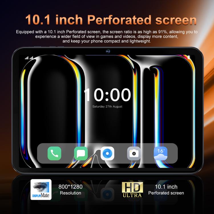 Tab 17 Pro 10.1 inch 4G LTE Tablet PC, 4GB+32GB, Android 10 MTK6755 Octa Core, EU Plug, EU Plug