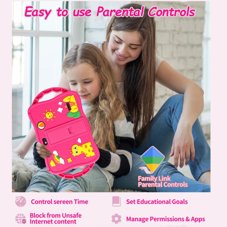 7 inch WiFi Kids Tablet PC with Giraffe Silicone Case, 1GB+16GB, Android 8.0 MTK6735 Quad Core CPU, AU Plug, AU Plug