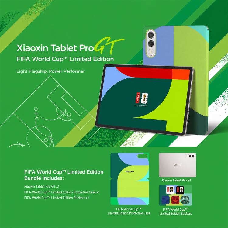 Lenovo Xiaoxin Pad Pro GT 2026 Football Limited Ed. 11.1 inch WIFI Tablet, 12GB+512GB, Android 15 OS, Qualcomm Snapdragon 8 Gen3 Octa Core,US Plug, 12GB+512GB Limited Ed.