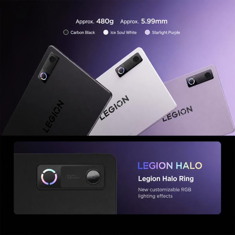 Lenovo LEGION Y900 11 AI Tablet, 11.1 inch Wi-Fi, 12GB+256GB, Android 16, Dimensity 9500s Octa Core, US Plug, 12GB+256GB