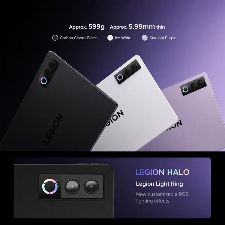 Lenovo LEGION Y900 13 AI Tablet, 13 inch Wi-Fi, 16GB+256GB, Android 16, Snapdragon 8 Elite Octa Core, US Plug, 16GB+512GB