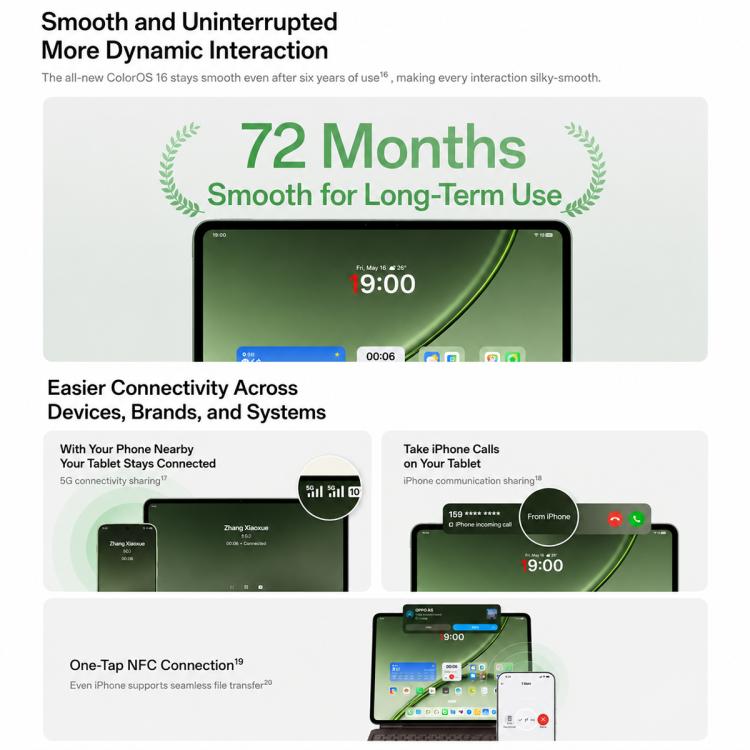 OnePlus Pad 3 Pro 13.2 inch WiFi Tablet PC, 12GB+512GB ColorOS 16 Qualcomm Snapdragon 8 Elite Gen5 CPU, US Plug, 12GB+512GB